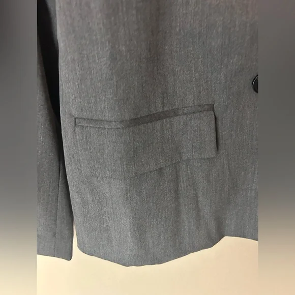 NWT The Drop Liza Relaxed Double Breasted Blazer, Heather Grey, Size M Chic - Picture 5 of 10